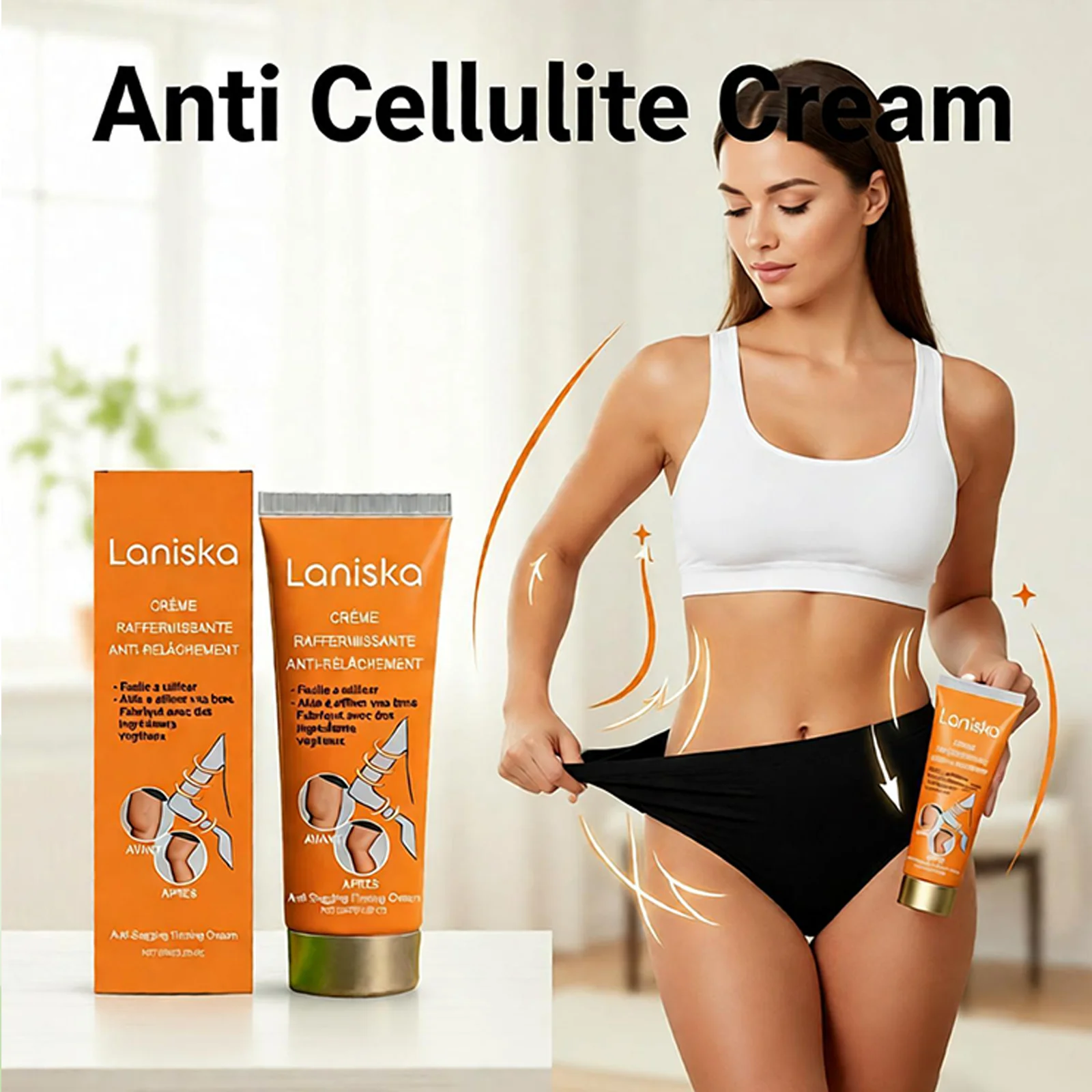

Body Firming Cream for Sagging Skin Elasticity Enhancement Tighten Arms Thighs Slim Waist Belly Fat Burning Anti Cellulite Cream