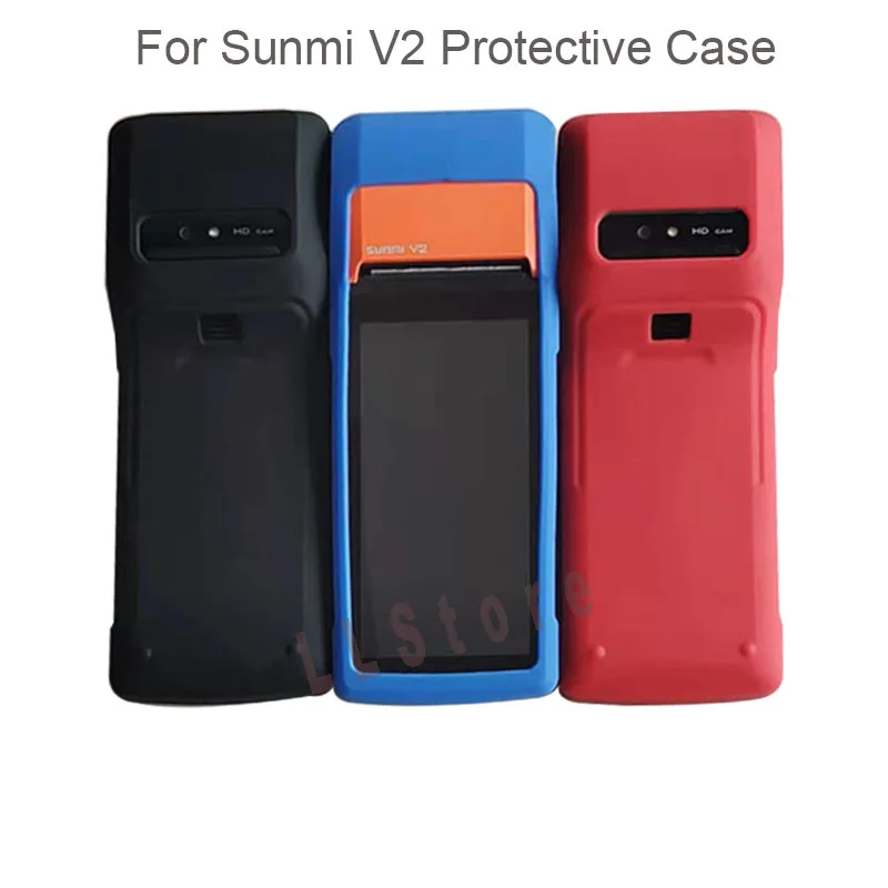 For SUNMI V2 Protective Case Soft Anti-fall Silicone Protective Case