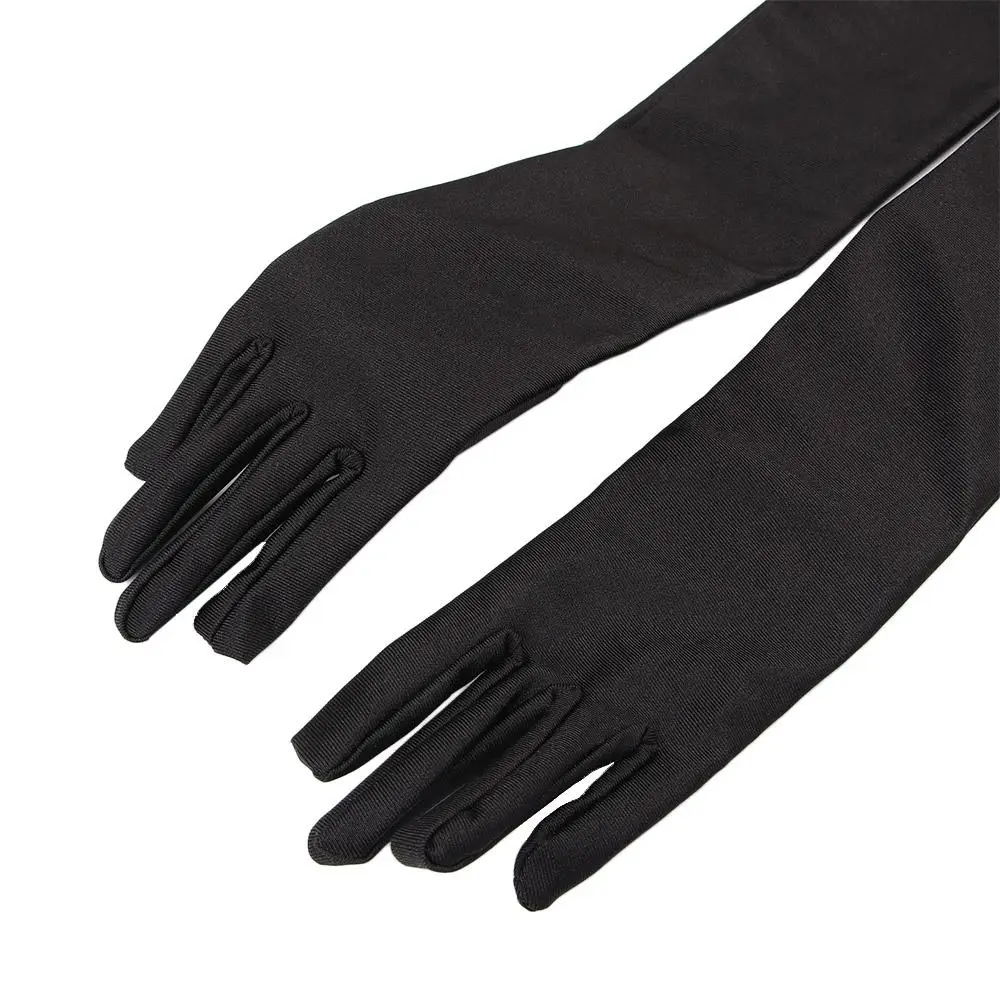 Elbow Summer Sunscreen Satin Opera Parties Long Gloves Finger glove Prom Gloves Driving Gloves