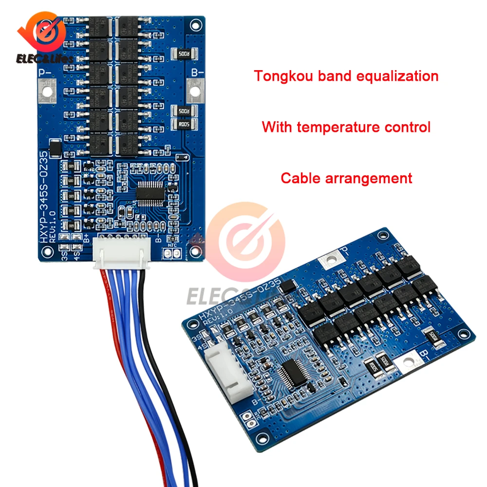 3S 4S 5S 35A Li-ion Bateria de Lítio BMS 18650 Carregador de Proteção Placa PCB 16.8V 21V Circuito de Proteção de Célula Para Motor de Broca