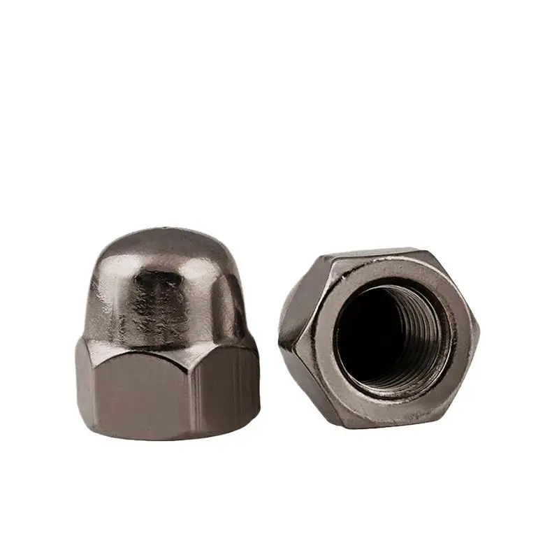 5-20pcs/lot DIN1587 Pure Titanium Cap Nut M4/M5/M6/M8/M10/M12/M16/M20 Hex Cap  Decorative Cover Semicircle Acorn Nut