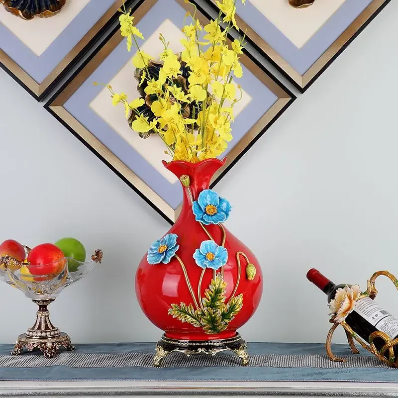 Ceramic enamel ornaments Home accessories Vase creative gifts