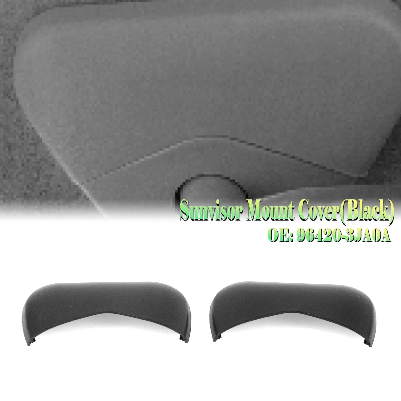 Car Inner Sunvisor Mount Bracket Cover Cap For Nissan SENTRA 2013-2016 JUKE 2014-2016