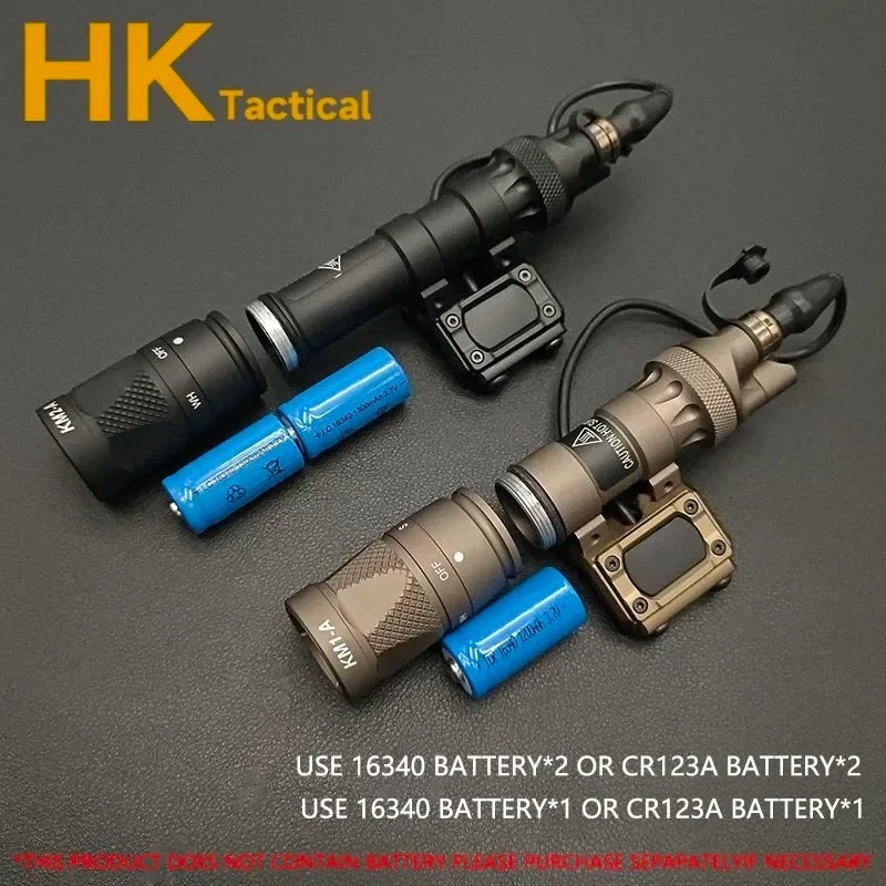 Tactical Scout Light M300V M600V LED White Strobe Flashlight Remote Pressure Switch for Hunting Rifle Fit 20MM Picatinny Rail