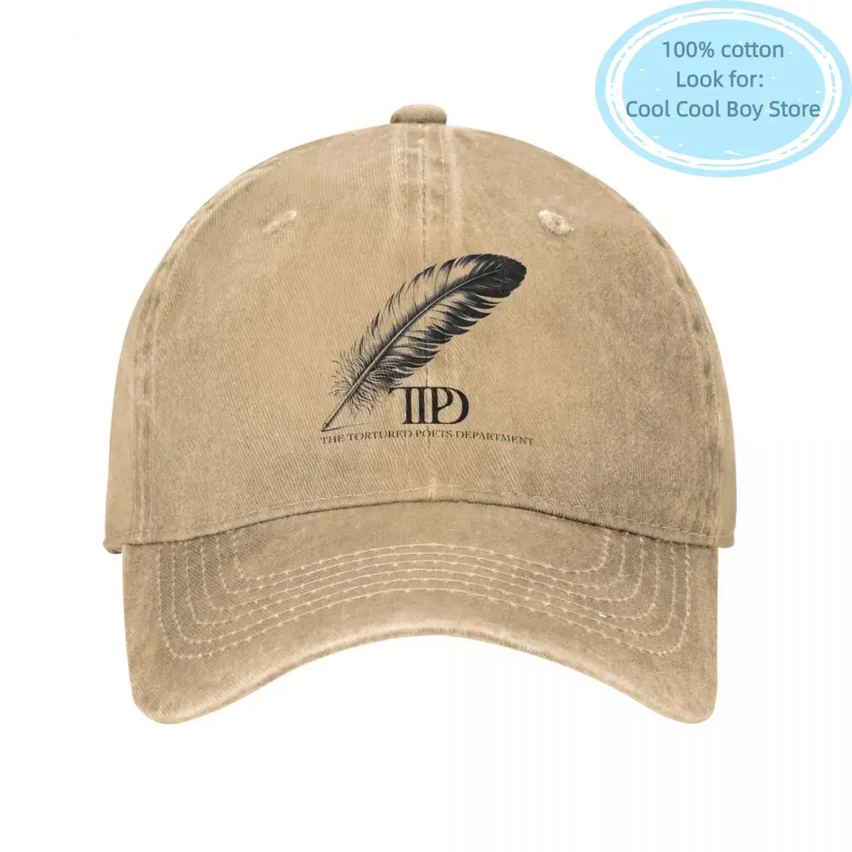 Ttpd New Album Tortured Poets Department Men Women Baseball Cap Distressed Washed Caps Hat Retro Outdoor Summer Snapback Cap