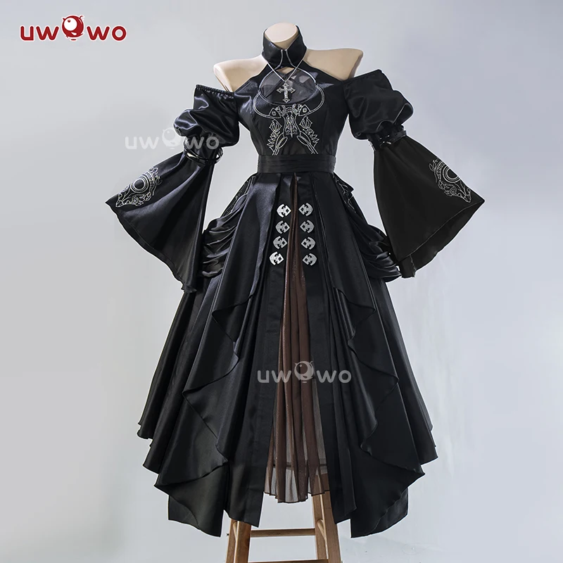IN STOCK UWOWO Sister Zero Sister Cosplay Costume Dress Black Dress Halloween Costumes