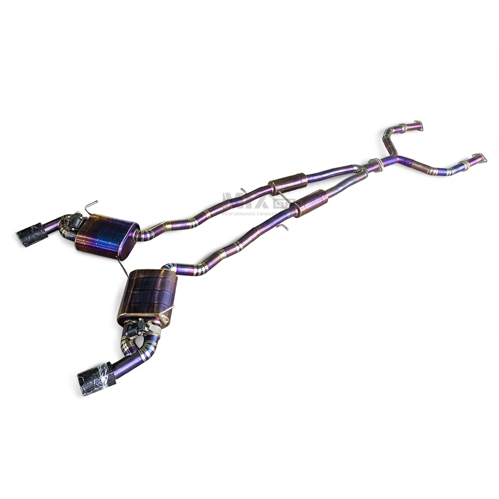 

MIX factory For Infiniti Q50 2.0T 2014-2022 titanium alloy performance Cat-back exhaust system with electronic valve