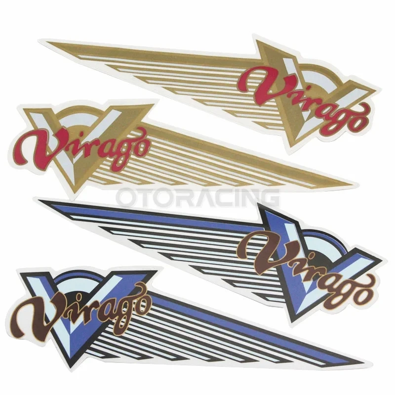 Motorcycle Gas Fuel Tank Decals Stickers For Yamaha Virago XV125 XV250 XV400 XV500 XV535 XV700 XV750 XV920 XV1000 XV1100