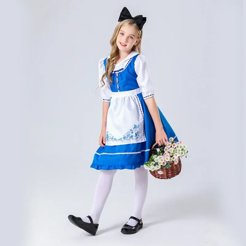 Children's Anime Maid Dress Girl English Civilian Play Costume