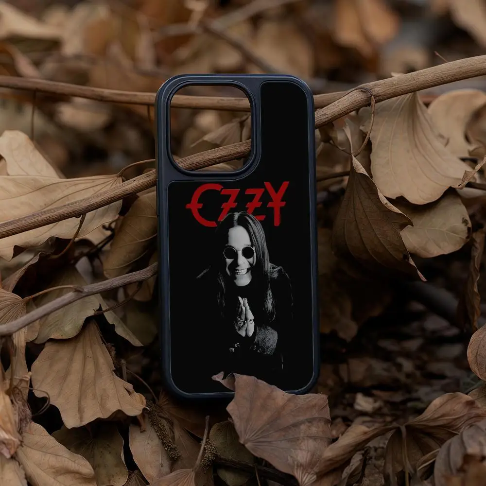 

O-Ozzy O-Osbourne Phone Case For iPhone 17 16 15 14 13 12 Pro Max Plus Black Frame Acrylic Carbon Fiber Hard Shell