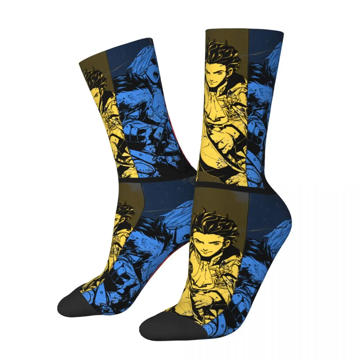 Funny Happy Men's compression Socks Future Generals Retro Harajuku Fire Emblem Game Hip Hop Novelty Casual Crew Crazy Sock