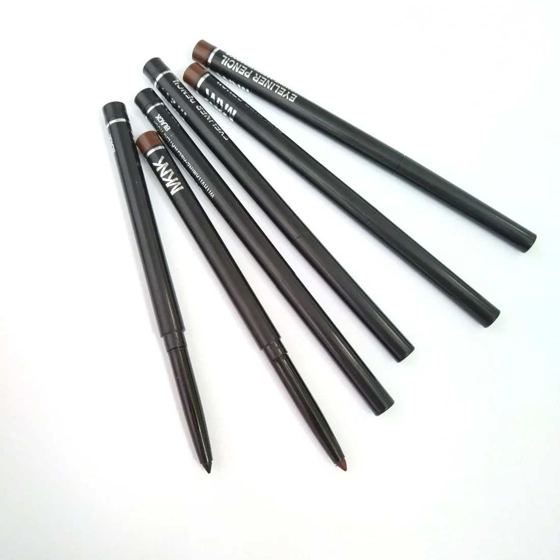 Neuer wasserfester und schweißfester schwarzer Eyeliner-Stift, kombiniert, langlebig, wischfest, kräftiges Augen-Make-up, Easy Glide Formula für Perfe