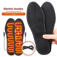 USB Heated Insoles Shoe Electric Foot Warming Pad Feet Warmer Sock Pad Mat Winter Outdoor Sports Heating Insole Winter Warm
