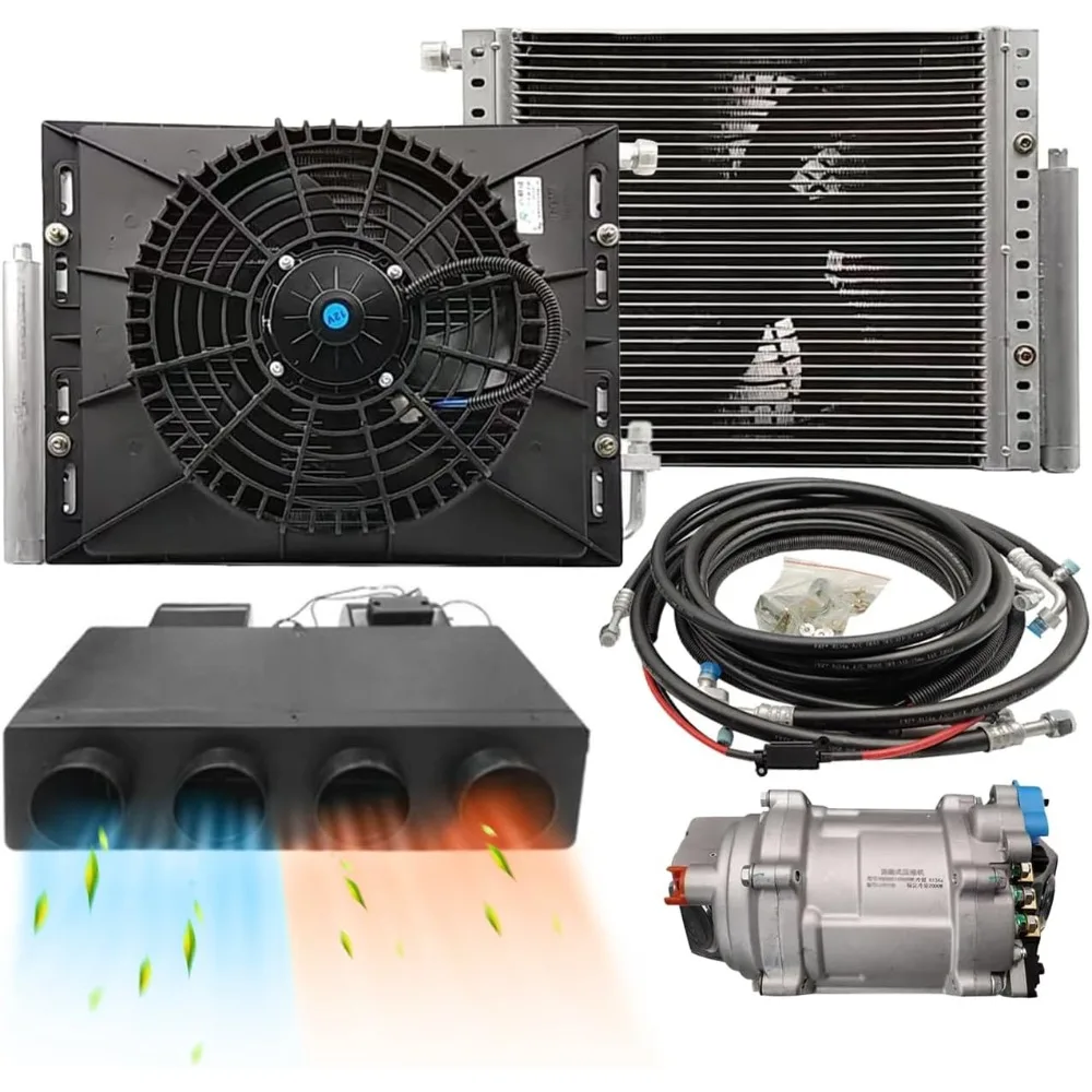 

Gouku- Universal 12V Heating and Cooling Air Conditioning A/C Kit Under Dash Universal fit Van Taxi Automatic RVs Truck