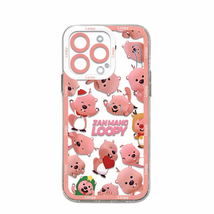 Cartoon L-Loopys Korea Hot Doll Phone Case For Samsung S24 S23 S22 S21 S20 FE Note20 Note10 Plus Ultra Lite 5G Clear Soft TPU