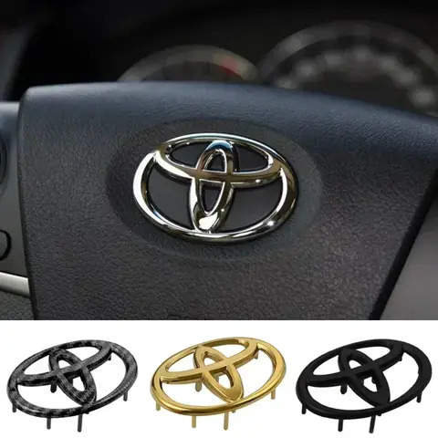 1PC 6.5×4.5cm 버클 자동차 스티어링 휠 엠블럼 데칼 배지 Toyota Camry Corolla CHR Rav4 Vios Crown Highlander Tundra Levin 1PC 6.5×4.5cm 버클 자동차 스티어링 휠 엠블럼 데칼 배지 Toyota Camry Corolla CHR Rav4 Vios Crown Highlander Tundra Levin