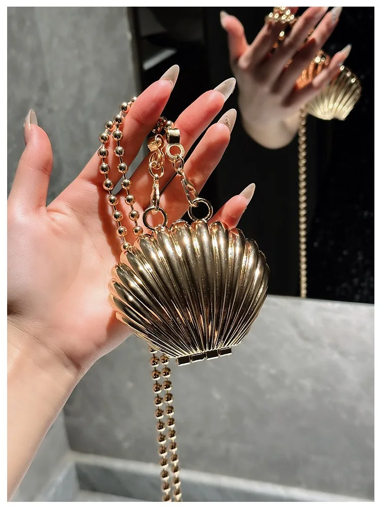 2025 Mini Damen Acryl Abendtasche Designer Luxus Gold Silber Handtaschen Geldbörse für Hochzeit Party Kette Umhängetasche Umhängetasche – Detail 12