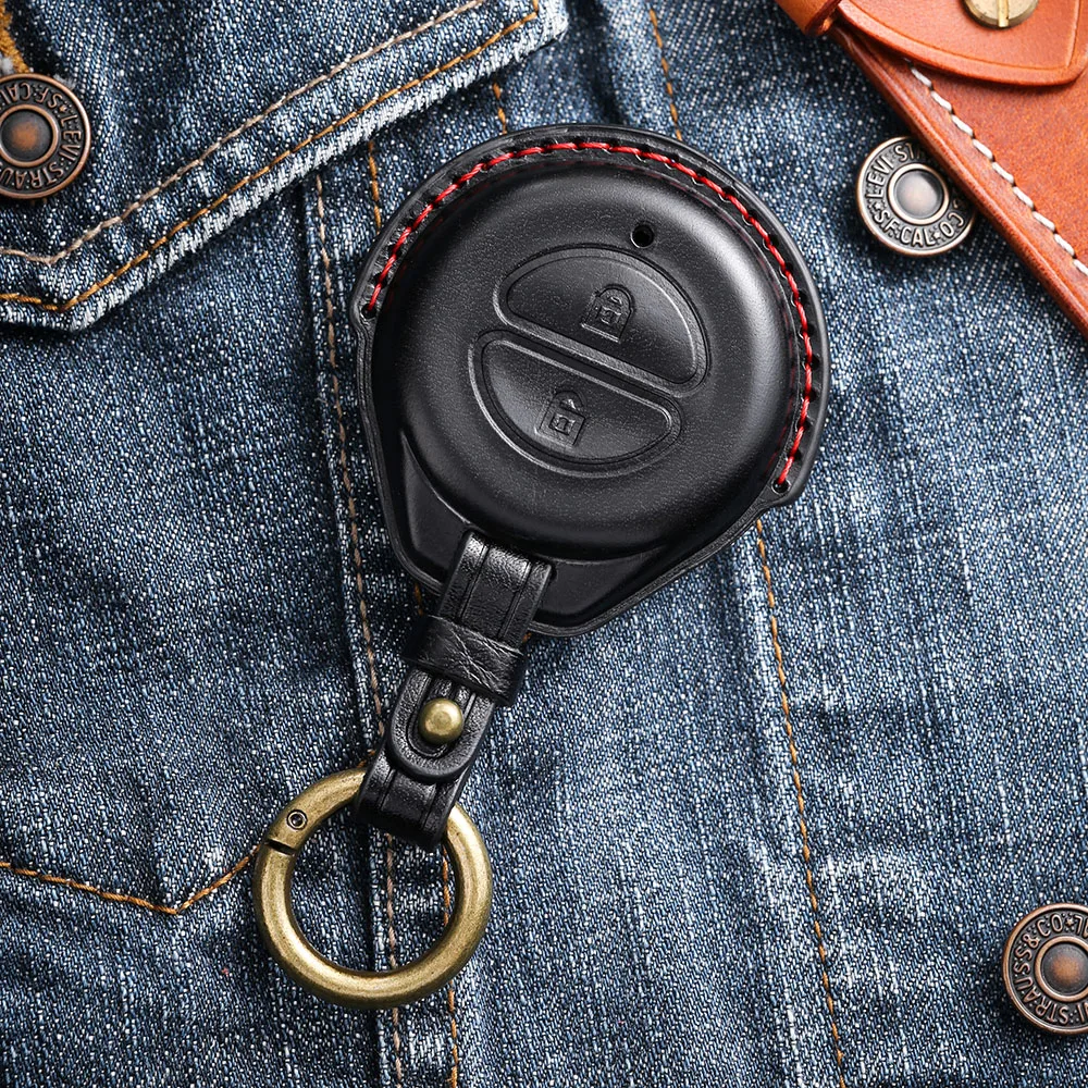 

Leather Key Cover for Indian Motorcycle - Chief Black Horse Edition Roadmaster Key Cover Modification & Protective Accessory