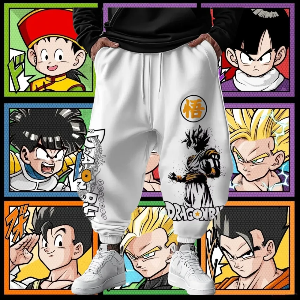Spodnie bawełniane Dragon Ball, luźny krój, styl hip-hop, oddychające, świąteczne legginsy dla mężczyzn i kobiet, kolekcja 2025.