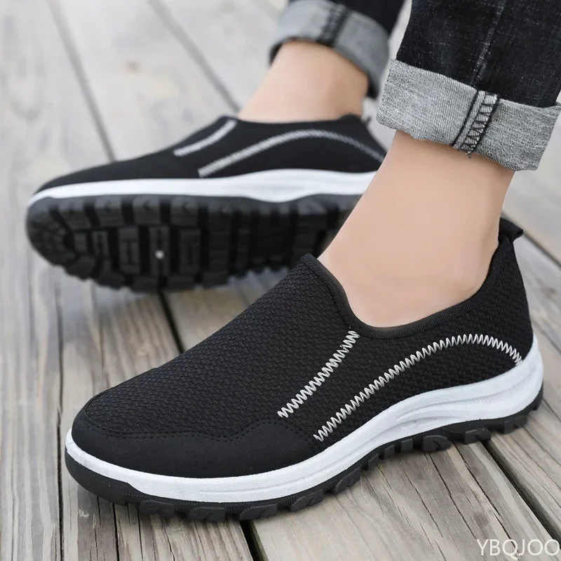 2022 summer casual men\'s shoes loose light and breathable slip-on slip-on shoes casual mesh fashion men\'s shoes