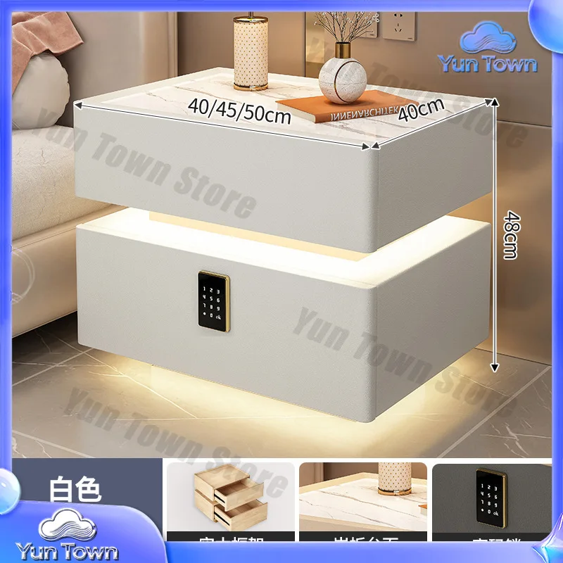 Modern Simple Wireless Charging Italian Suspension Smart Bedside Table for Minimalist Bedroom Home Creative Internet - Image 4