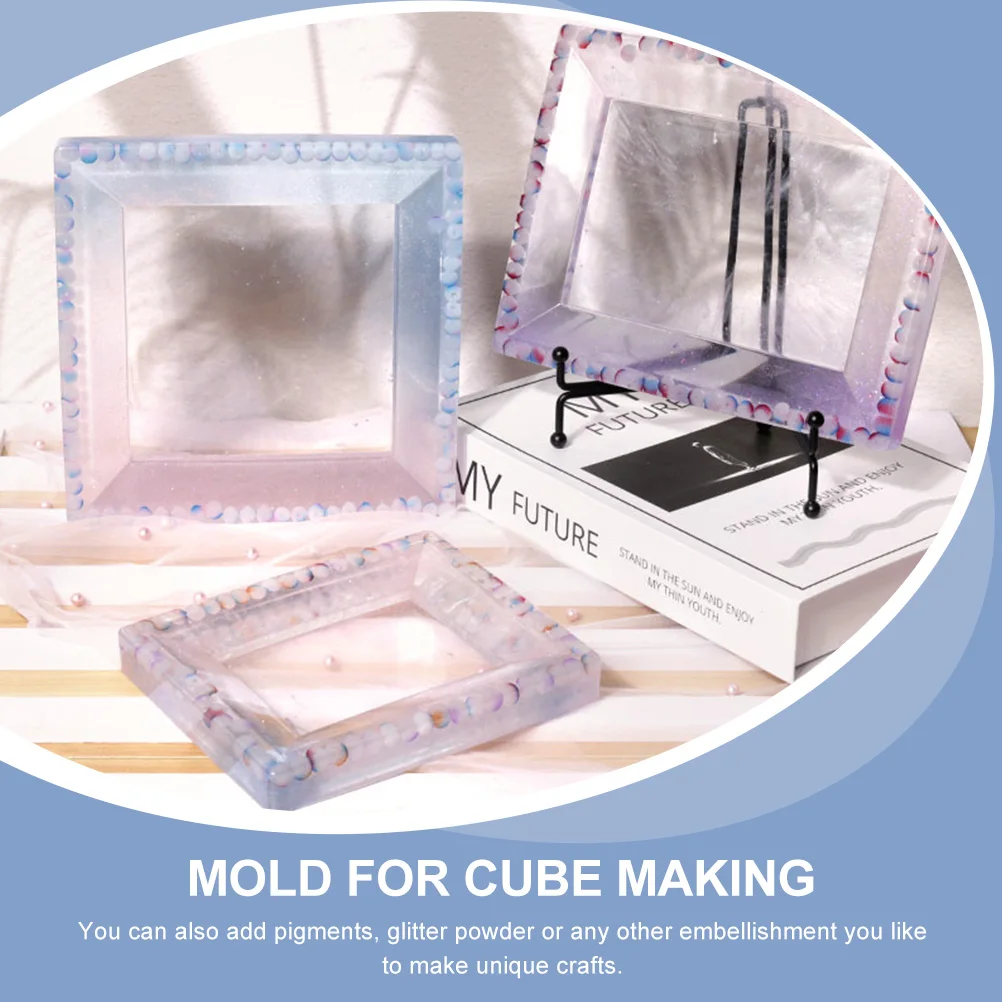 

Photo Frame Mold Silicone Molds for Crafts Picture Molding Square Baroque Silica Gel Mini