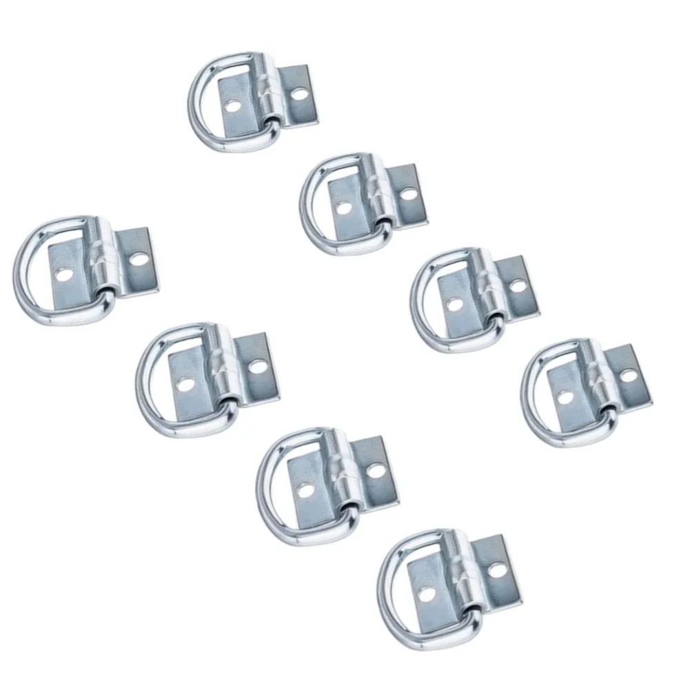 D-Ring Floor Anchor 8pcs Recessed Style for Truck RV Trailer Van Cargo Securing Applications Pre Drilled Holes Fast Installation