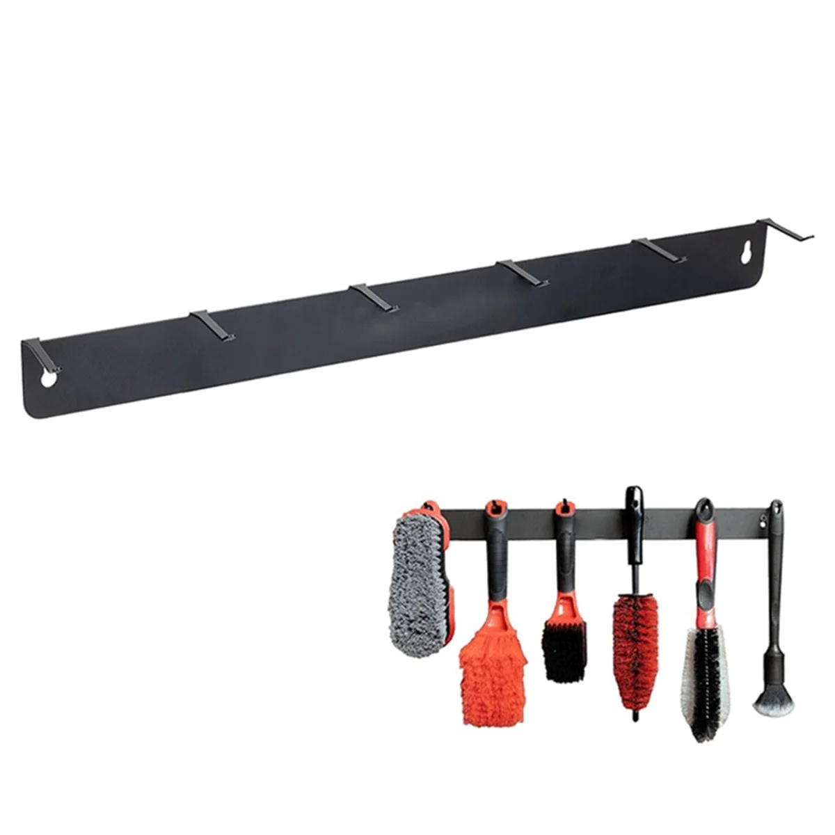 خطاف فرشاة معدني عالمي للسيارة A83Z، منظم رعاية مناسب لتخزين مستلزمات تفصيل السيارة #3