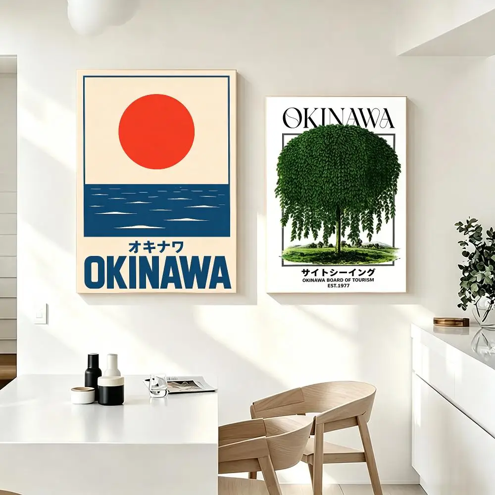 Place Okinawa Poster Poster HD Printing Fresh Elegant Style Wall Art Home Decor For Living Room Bedroom Gift