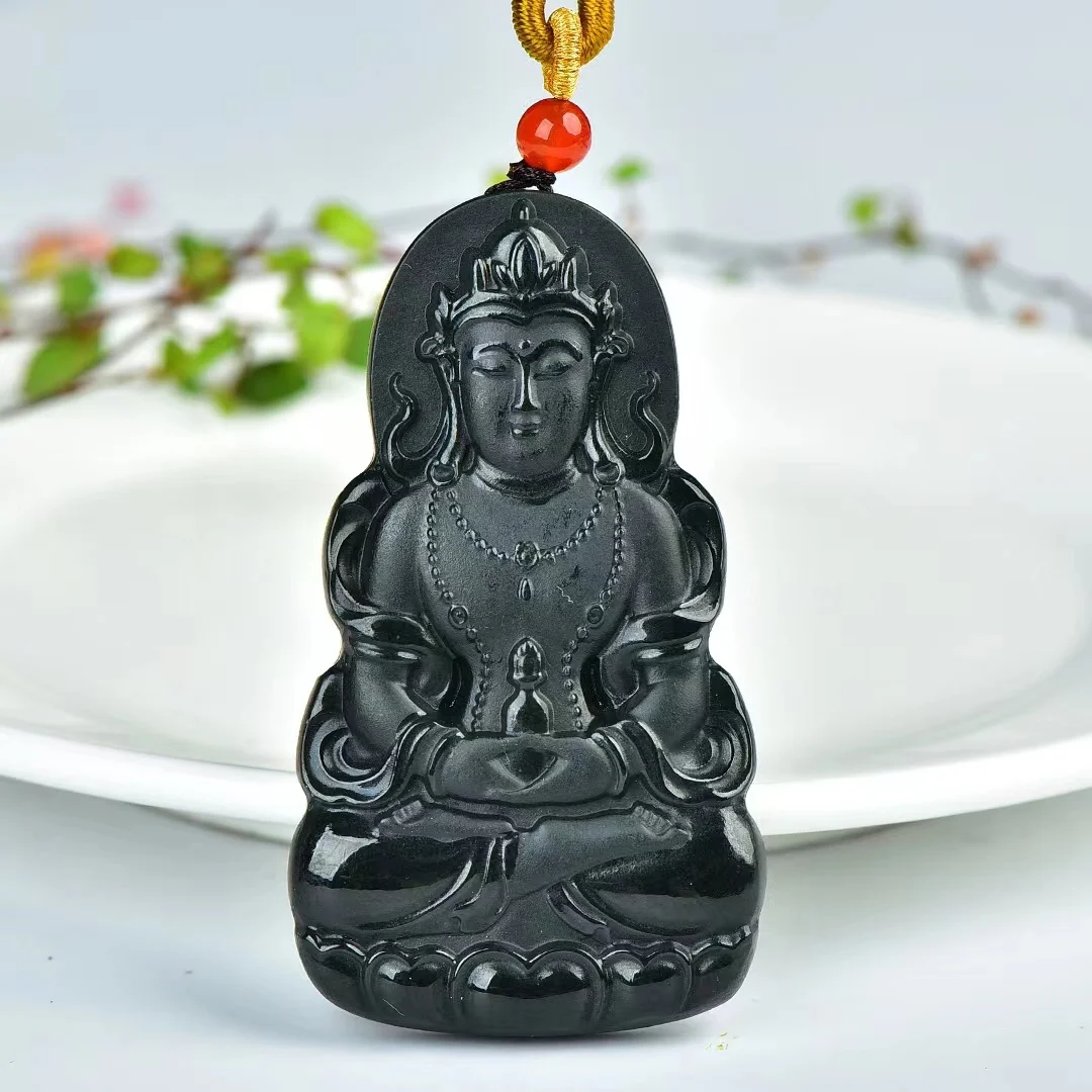 

Purdue Beings Sandblast Tara Safe Jade Guanyin Pendant P0020
