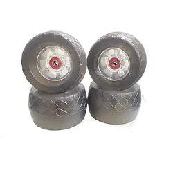 NEW 105mm Off-road WheelTransparent Red Wheels Core high Elastic Longboard Electric Skateboard PU Wheel