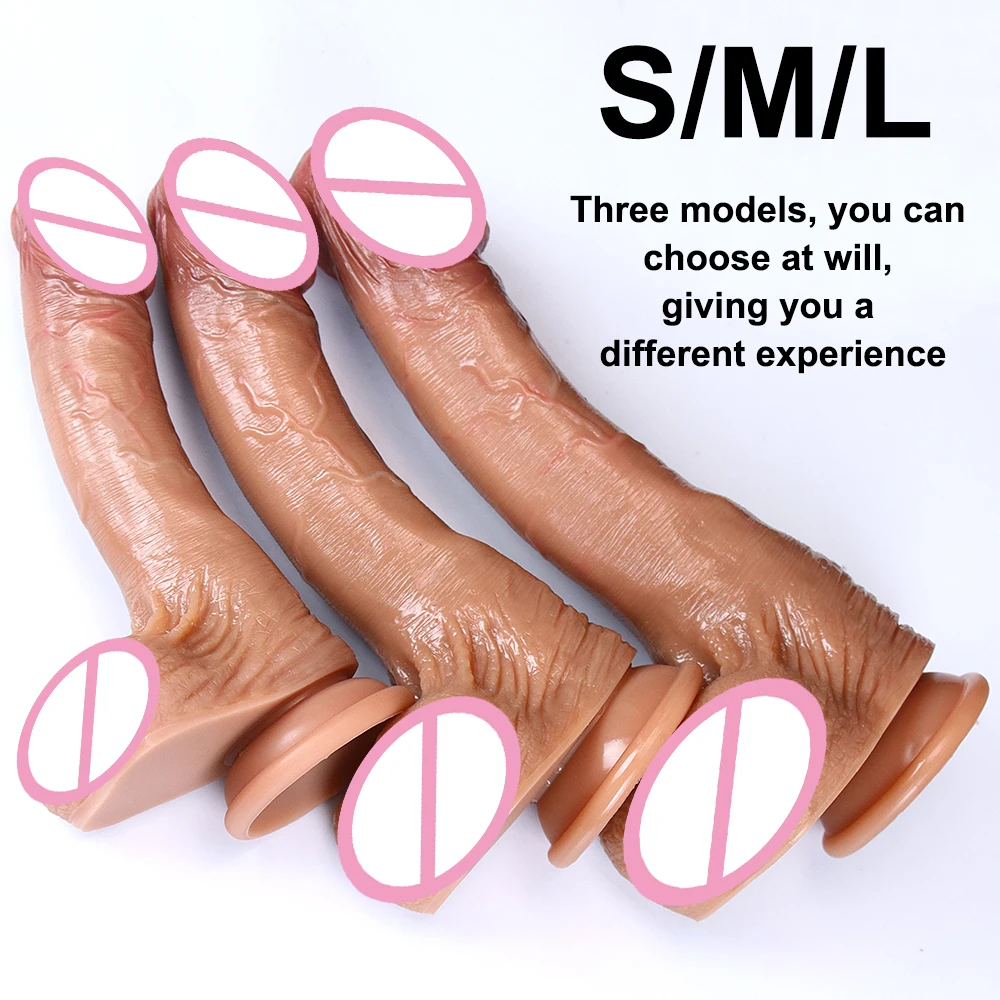 Skin Realistic Dildo Soft Sexy Penis G-spot Anus Female Masturbator Artificial Rubber Dick Sex Toys for Women Vaginal Massager