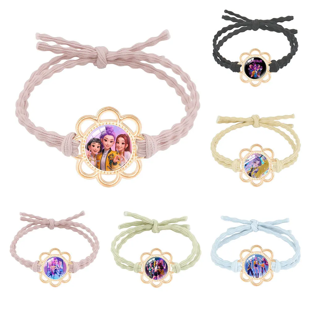 

Kawaii kpop demon hunter Hair Accessories Hair Bands Anime Hair Rope High Elastic Headband for Girls Gifts for Kids