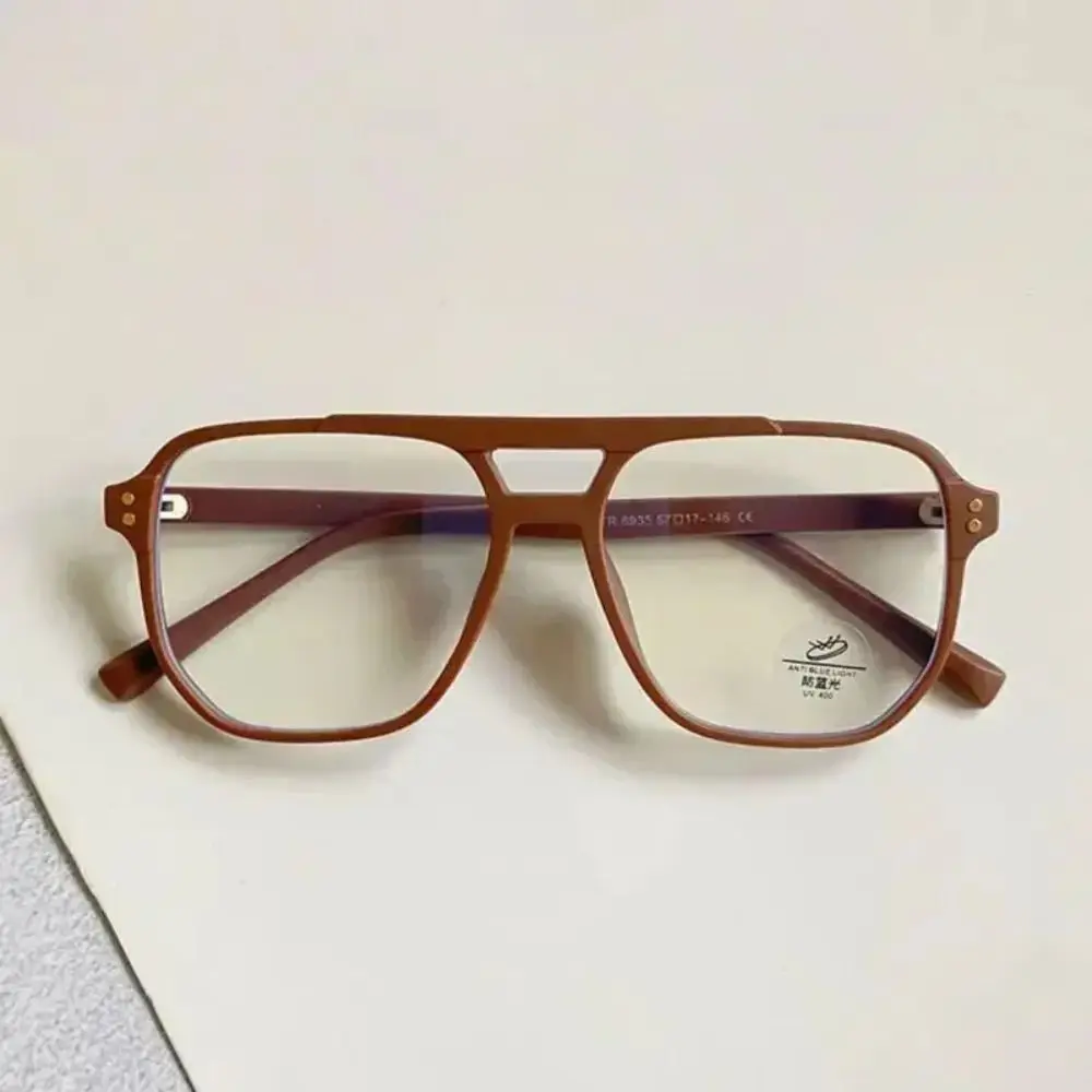 Vintage Transparent Square Anti-Blue Light Glasses Eye Protection Ultralight Computer Goggles PC Square Eyeglasses Men Women