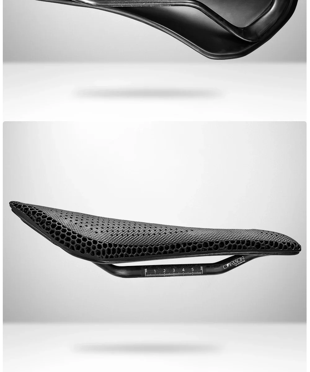 RYET Ultra Vollcarbon 3D-gedruckter Fahrradsattel, 205 g, hochmodulare Carbonbasis, 7 x 10 mm Schienen-Aussparung für Rennrad, MTB, Gravel – Detail 14