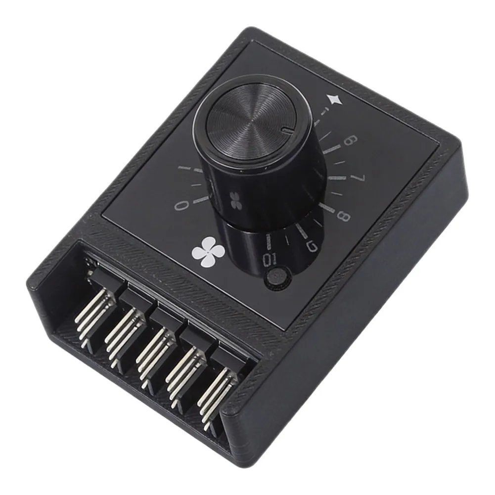 5 Channel 4 Pin Fan Controller 60W For 5V To 24V DC PC Computer Case Cooling System Temperature Regulation Module