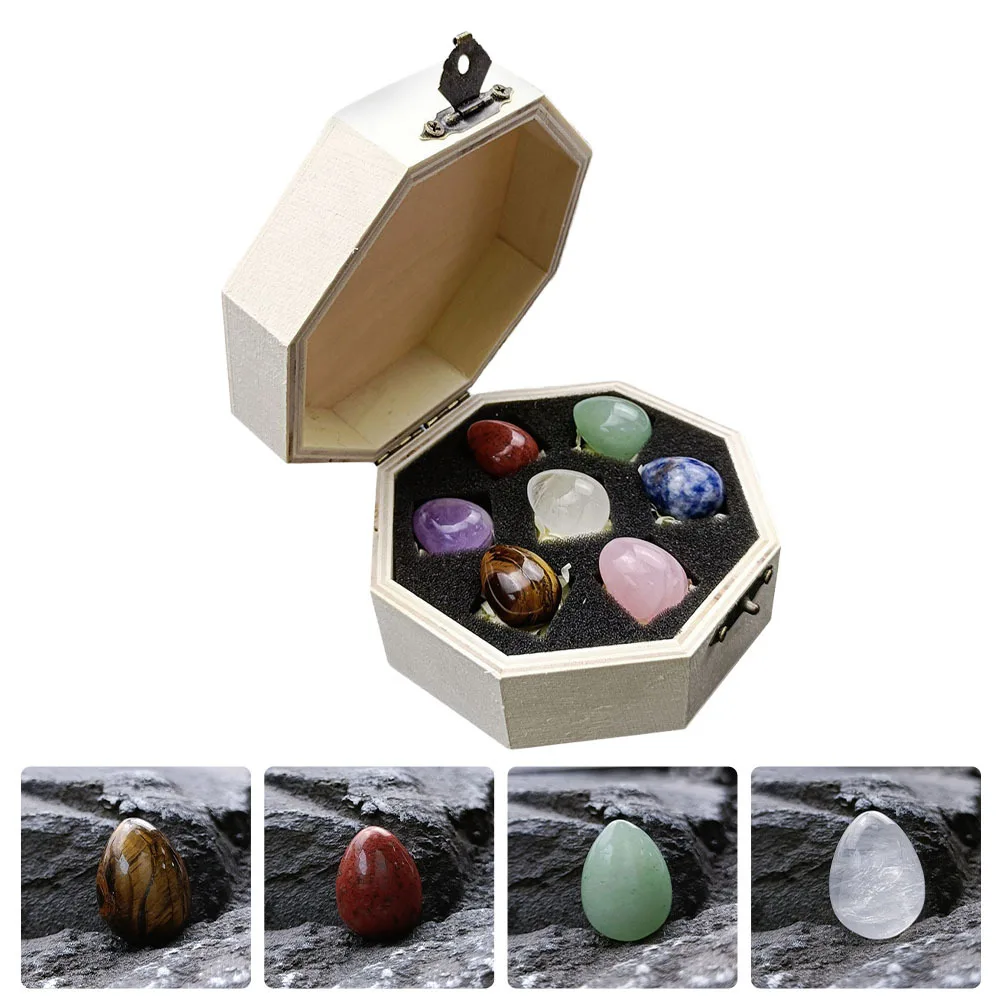 

1 комплект, 1 комплект, целебные камни с кристаллами, 7 камней чакры, гладкий измельченный камень, энергетический декор для домашнего офиса, спальни, йоги