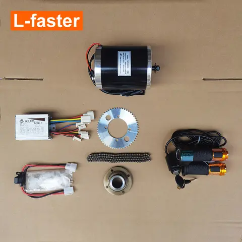 Electric Motorcycle Engine Conversion Kit, High Speed Motor, 25H Chain Drive, 500W800W1000W, Use for Electrical Karting Scooter