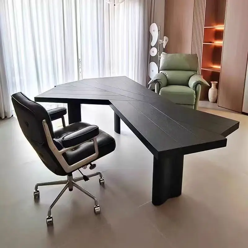 

Solid wood computer desk, boss desk, creative desk
