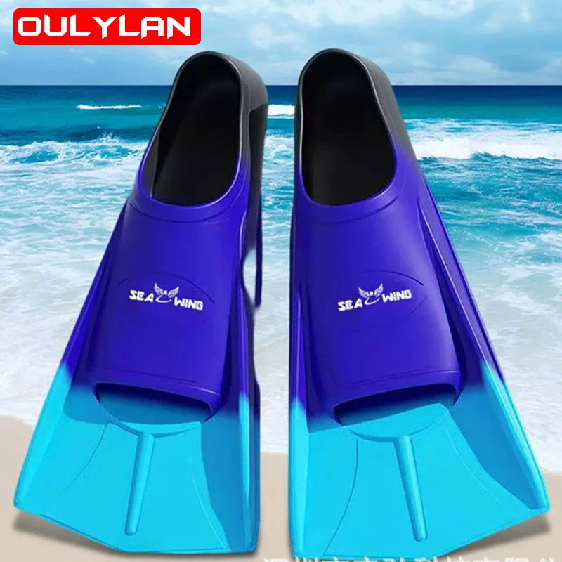 

Oulylan Snorkeling Diving Fins Unisex Adult Kids Flexible Comfort Swimming Fins Submersible Foot Fins Flippers Water Sports