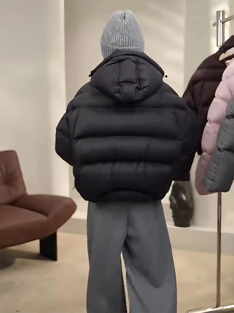 Casual con capucha Puffer Jaet mujeres Thiened cálido Du abajo ort abrigo pan Sle diseño a prueba de viento ocio ropa de abrigo de invierno