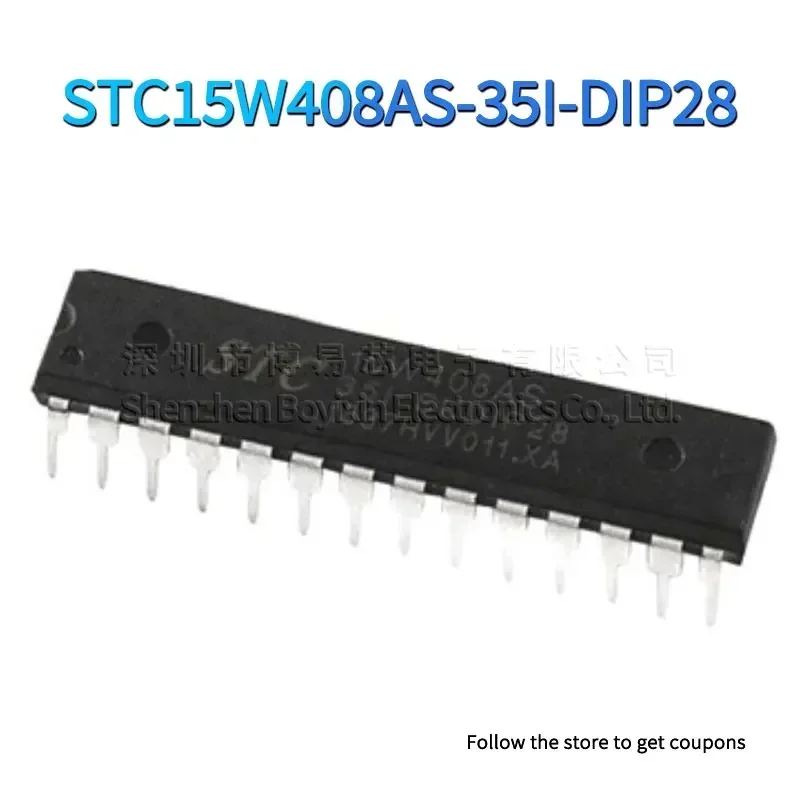 

STC15W408AS-35I-DIP28 Black casing