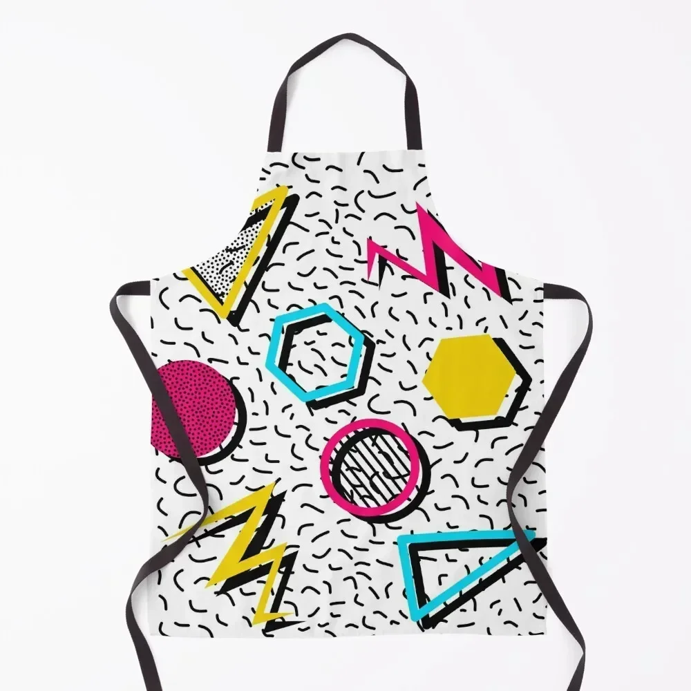 복고풍 기하학 패턴 앞치마 이미지