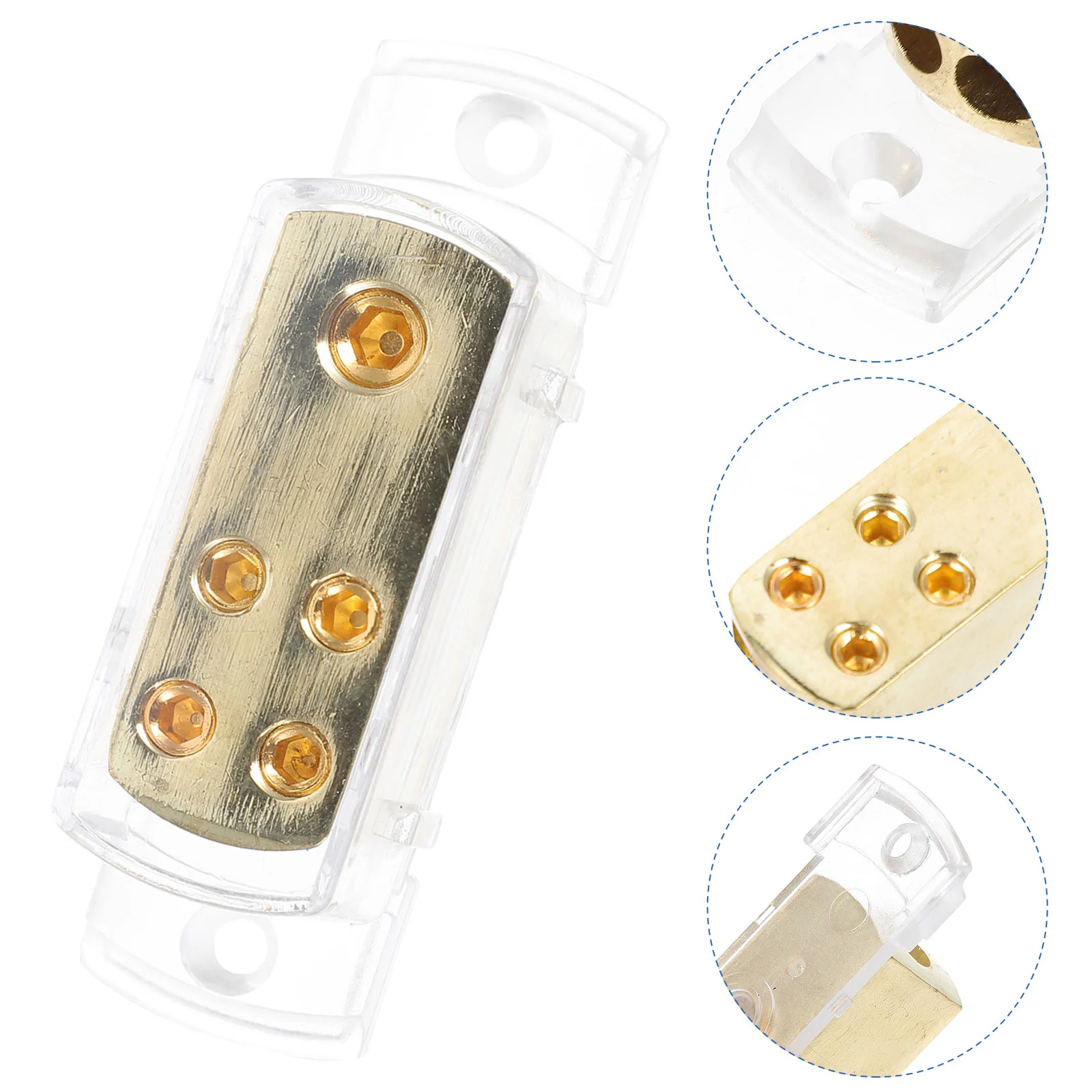 Car Speaker Modification Amplifier Power Distribution Block Ground Distributor Supply Zinc Alloy Gold Plated Supplies