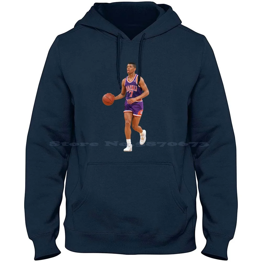 Kevin Johnson 100% Cotton Hoodie T Shirt Kevin Johnson Point Guard California Arizona Mayor Of Sacramento Former Player