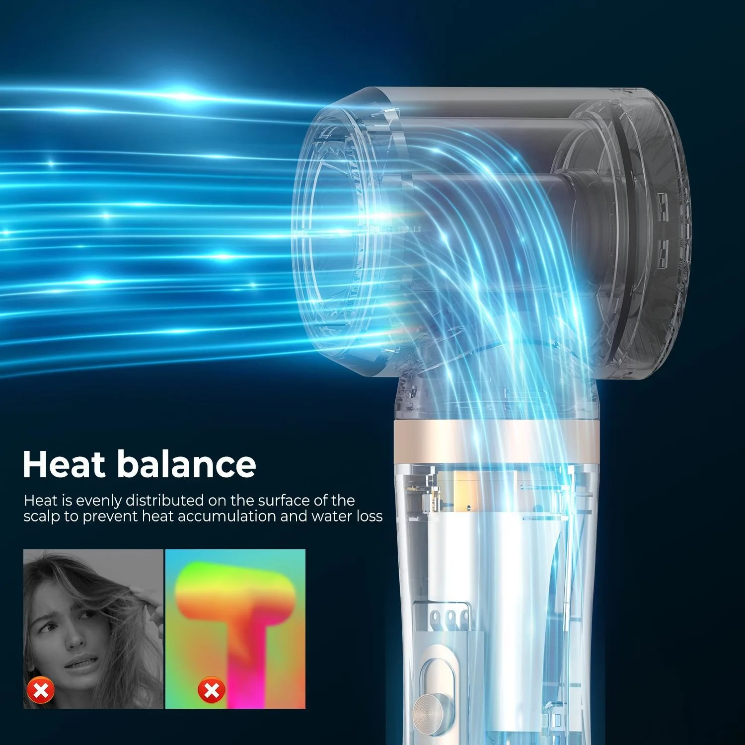 مجموعة مجفف شعر احترافية 5 في 1 مع مشط ساخن مكواة تجعيد الشعر - مجموعة أدوات تصفيف كاملة للمنزل #4