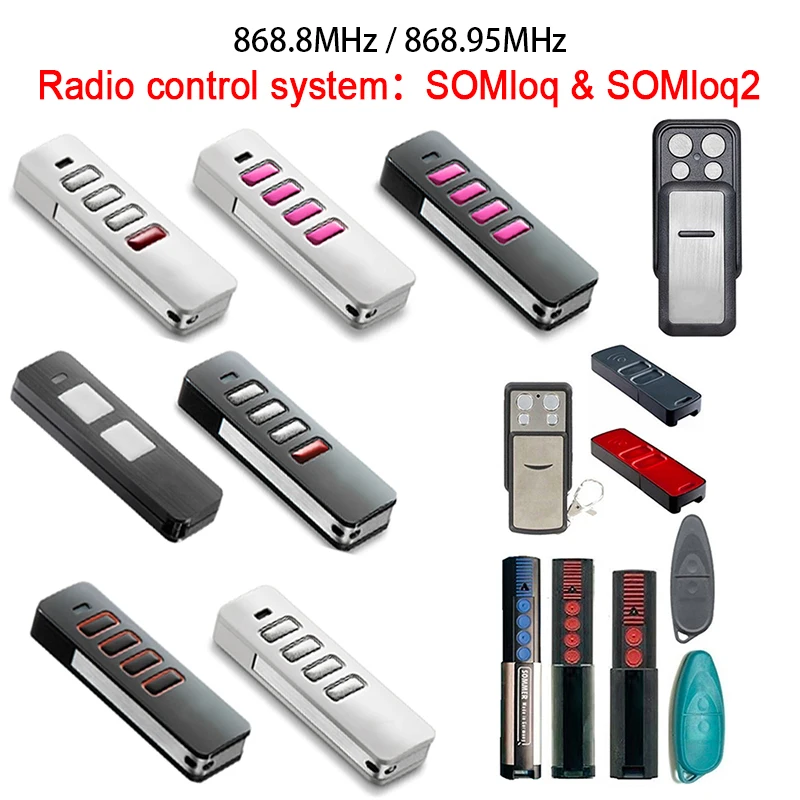 SOMMER Remote Control Gate SOMMER SOMioq2 4019V021 Twin Vibe Status Twin+ SIider Pearl Gate Remote Control Garage Door 868MHz