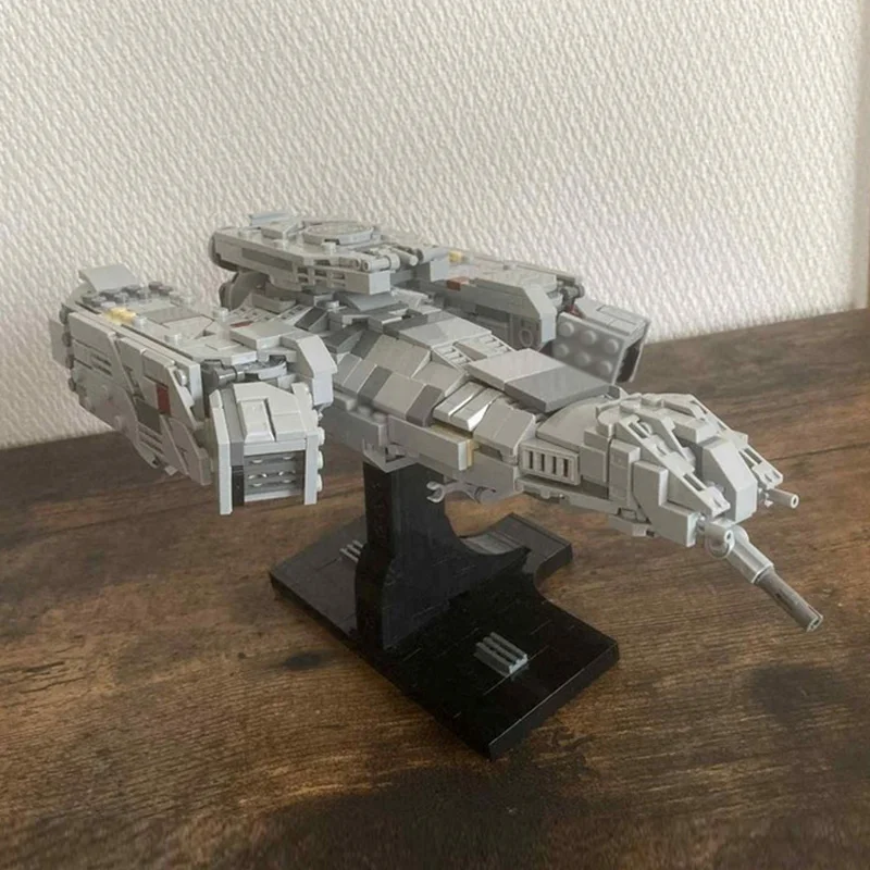 Modello di film popolare MOC Mattoni da costruzione Traino commerciale di veicoli spaziali Tecnologia modulari Regali Vacanza Assemblare Giocattoli per bambini