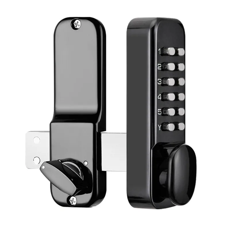 Outdoor waterproof and rust-proof mechanical combination lock wrought iron door fence door old-fashioned balance bolt lock