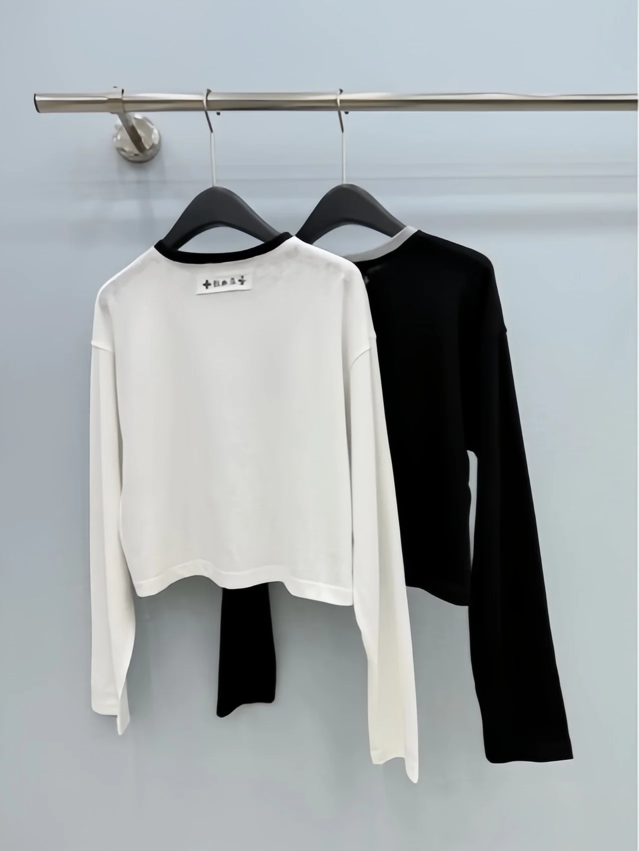 Korean Style Long Sleeve T-Shirt Women's round Neck Printed Loose Casual Top Fashionable Commute Wind Universal Size